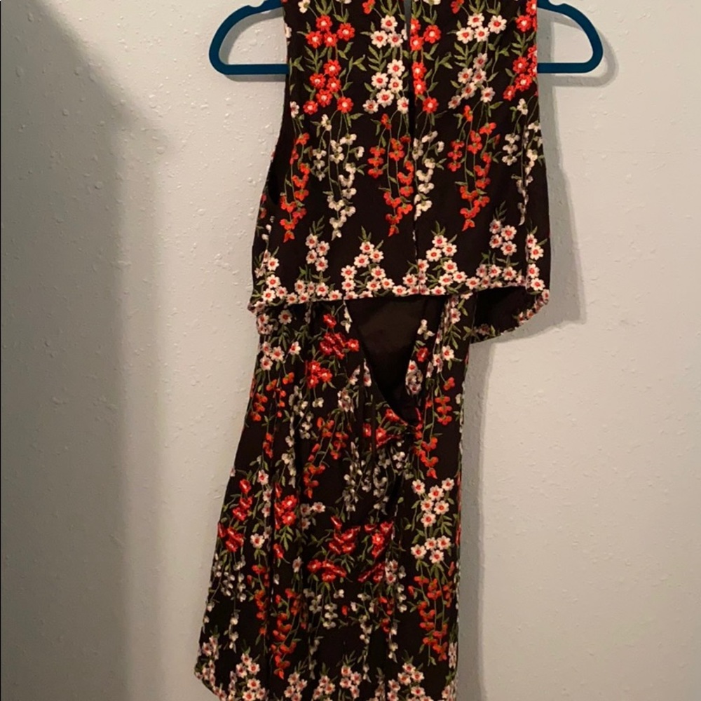 Gianni Bini embroidered floral black dress - Picture 3 of 5